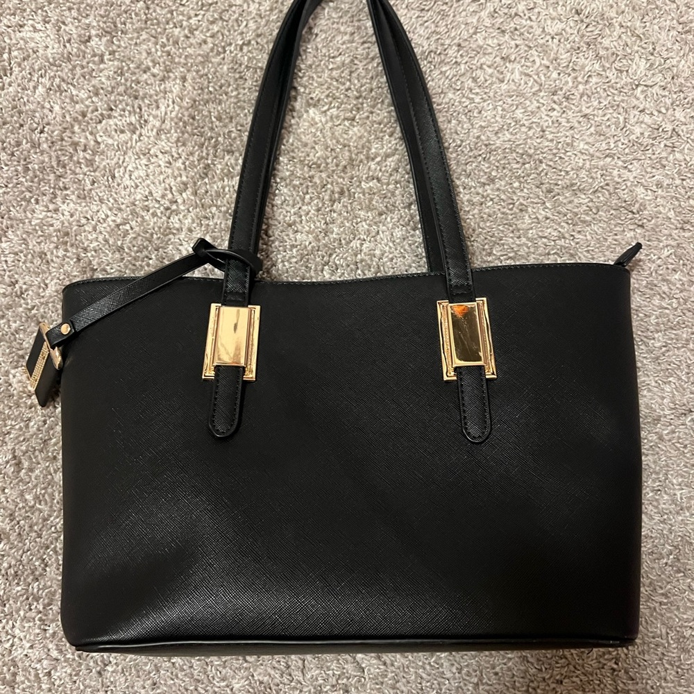Elegant Black Tote Bag